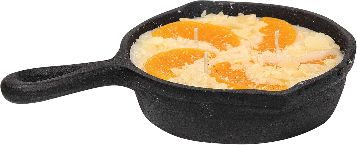 CWI Gifts Peach Cobbler Cast Iron Skillet Candle, Multi