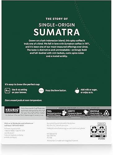 Vista 68 de Starbucks Cápsulas de café K-Cup Dark Roast — Caffè Verona para cafeteras Keurig — 1 caja (10 cápsulas)