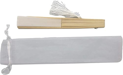 Miniatura 100 de FANSOF.FANS Abanico de mano plegable de mano de tela con borla de grado A, varillas de bambú para mujeres y niñas, fiesta de verano, eventos, Azul