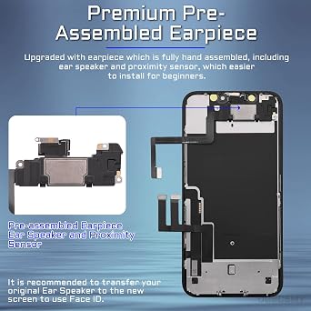 for iPhone 11 Screen Replacement with Front Speaker Proximity Sensor 6.1 3D Touch LCD Display Digitizer Full Assembly Glass Fix Tools Waterproof Adhesive Repair kit for A2111 A2221 A2223