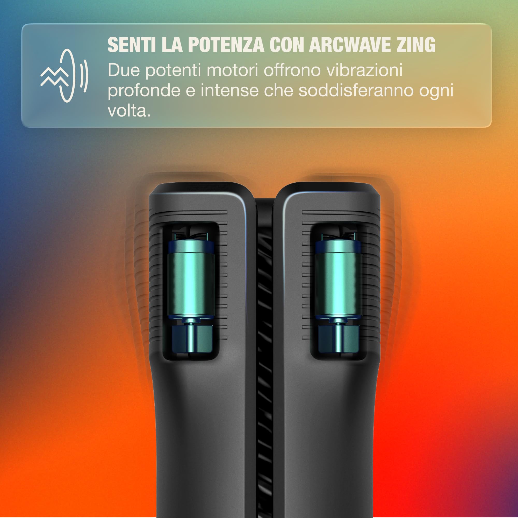 Arcwave Zing Masturbatore Maschile Vibrante con Doppio Motore | Stimolatore Regolabile con Sensazione Blow | Sex Toy Uomo in Silicone | Giocattolo Erotico Mani Libere | Impermeabile e Facile da Pulire