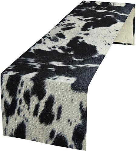 Miniatura 33 de Camino de mesa floral bohemio retro de los años 70, hippie de verano, Groovy Floral Power Impreso, camino de mesa de lino para el hogar, cocina,