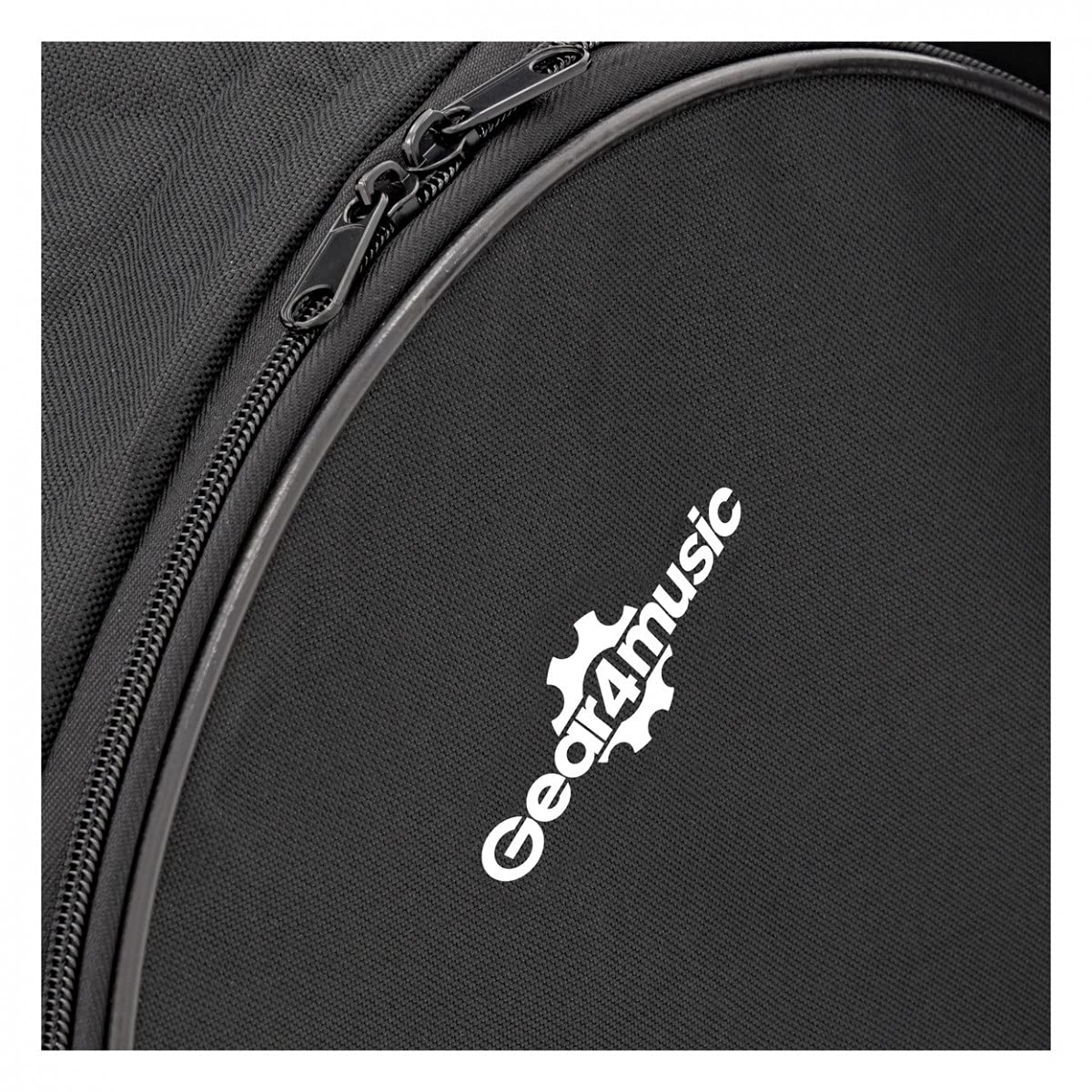 Gepolsterte Floor Tom Drum Tasche mit Gurt von Gear4music 16" x 16" | Vordertasche für Ersatzfelle, robustes Nylonäußeres, 10mm Polsterung, ideal für Auftritte und Lagerung