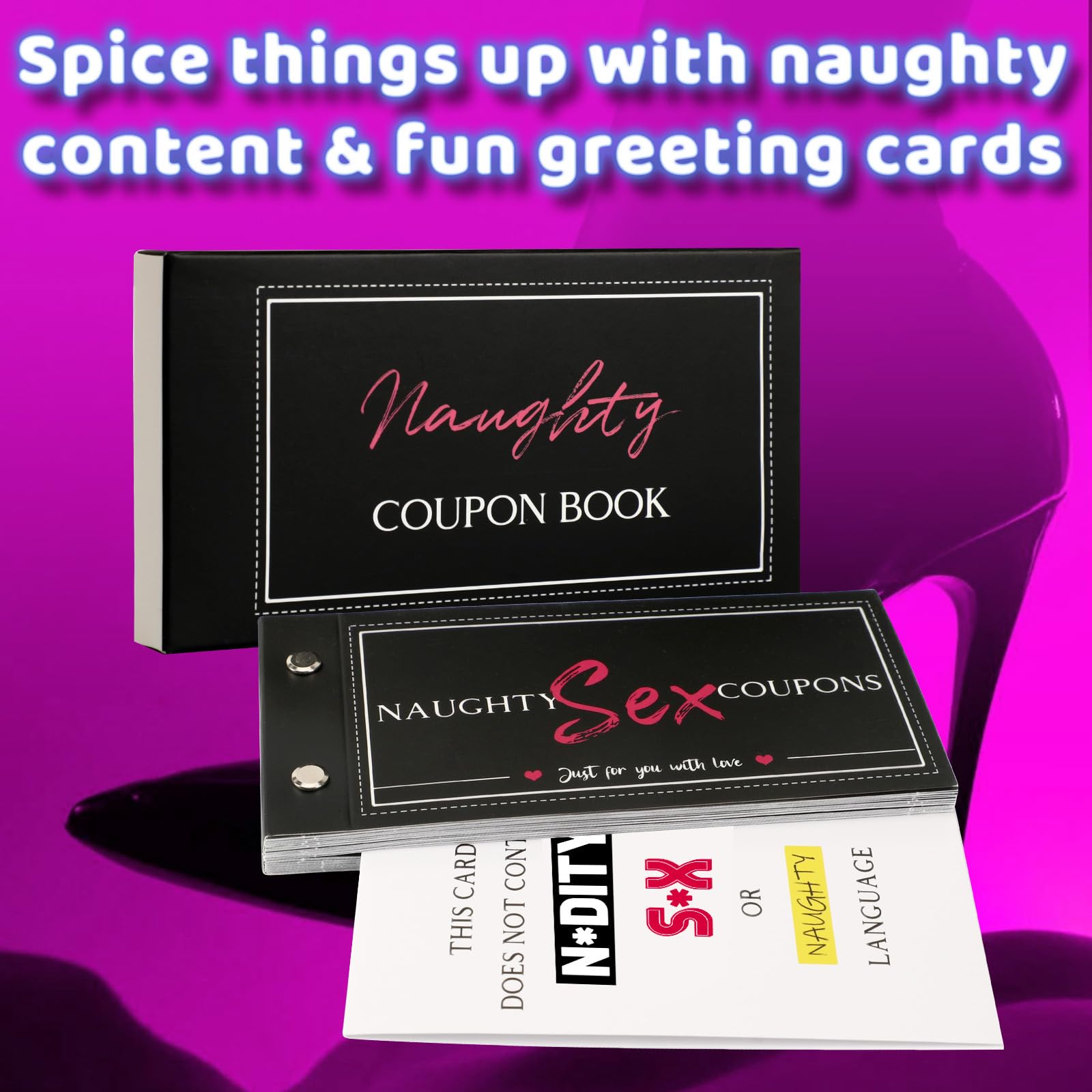 Love Coupons for Him - 30 Naughty Coupons for Boyfriend, Husband | Couples Gifts for Christmas, Valentine's Day, Anniversary or Birthday, 20 Dirty Coupons + 10 Blank Fillable Coupons