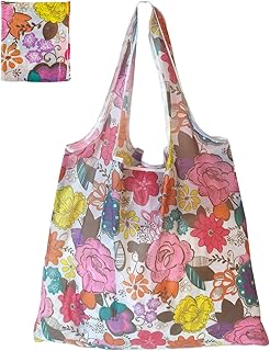 Large Foldable Shopping Tote Bag Waterproof Tote Shopping Bag Reusable Shopping Bag Grocery Shopping Cloth Bags for Shopping Travel Picnic A4-HBSND