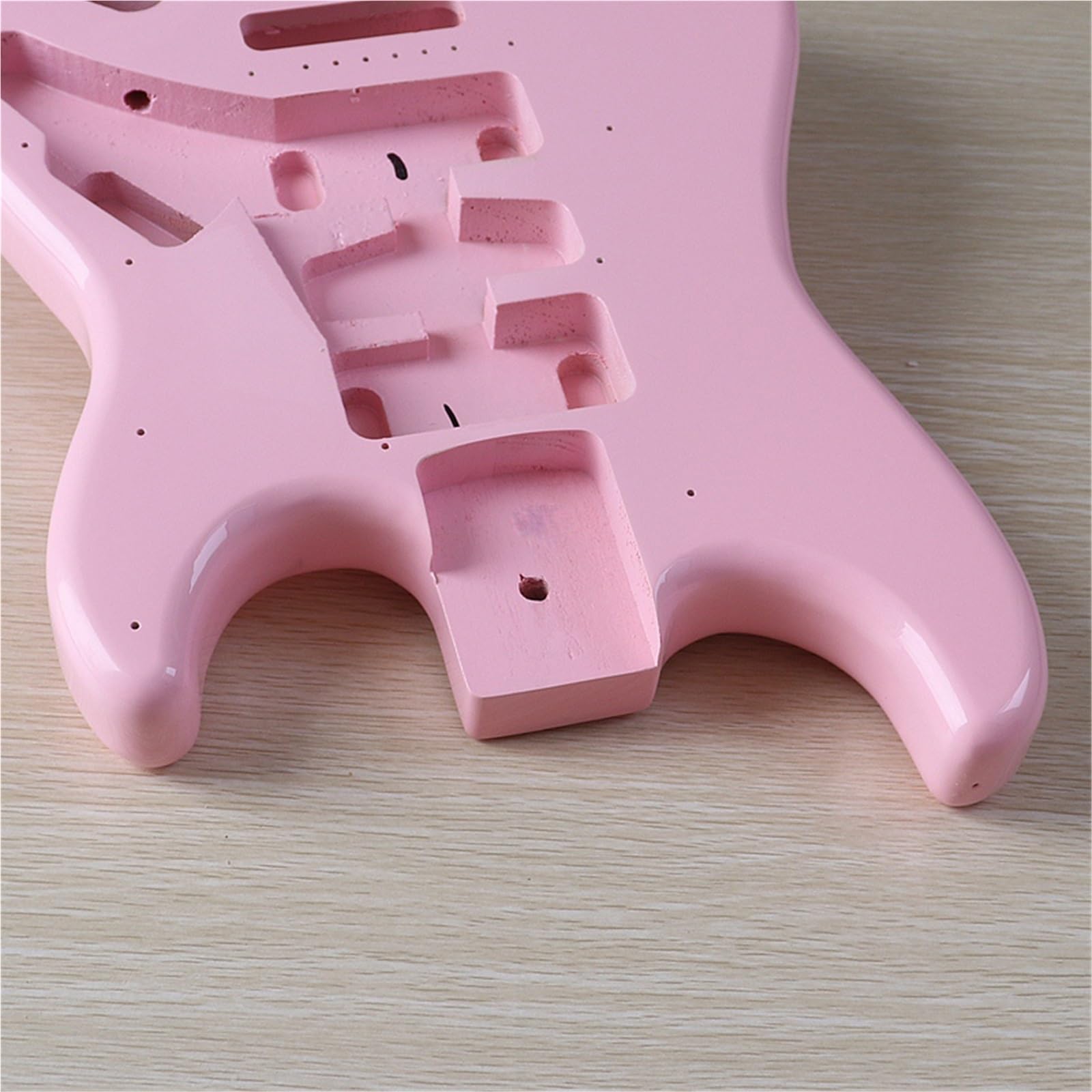 E Gitarren Bausätze Zum Selberbauen E-Gitarre Korpus Aus Pappelholz Instrumenten-DIY Professionelle Modifikationsteile Rosa