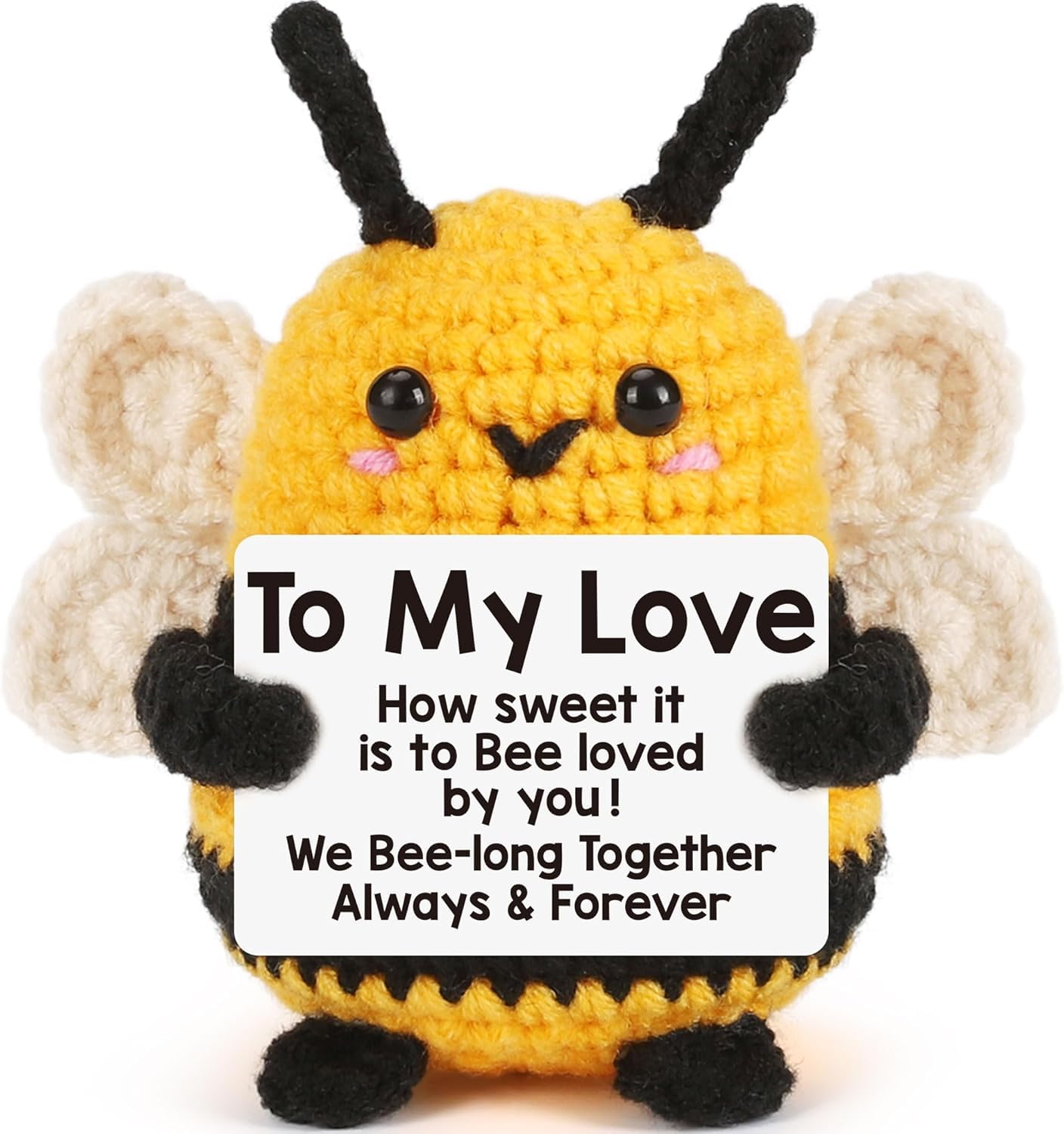 VELENTI Handmade Crochet Penguin Gift – Cute Romantic Present for Him or Her, Boyfriend, Girlfriend, Husband, Wife – I Love You Anniversary, Birthday, Wedding, or Easter Gift for Couples — view 31