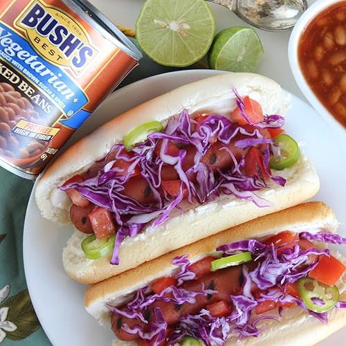 Miniatura 6 de BUSH'S BEST Frijoles horneados vegetarianos - Frijoles enlatados, frijoles horneados, Kosher, fuente de proteína y fibra a base de plantas, bajos en