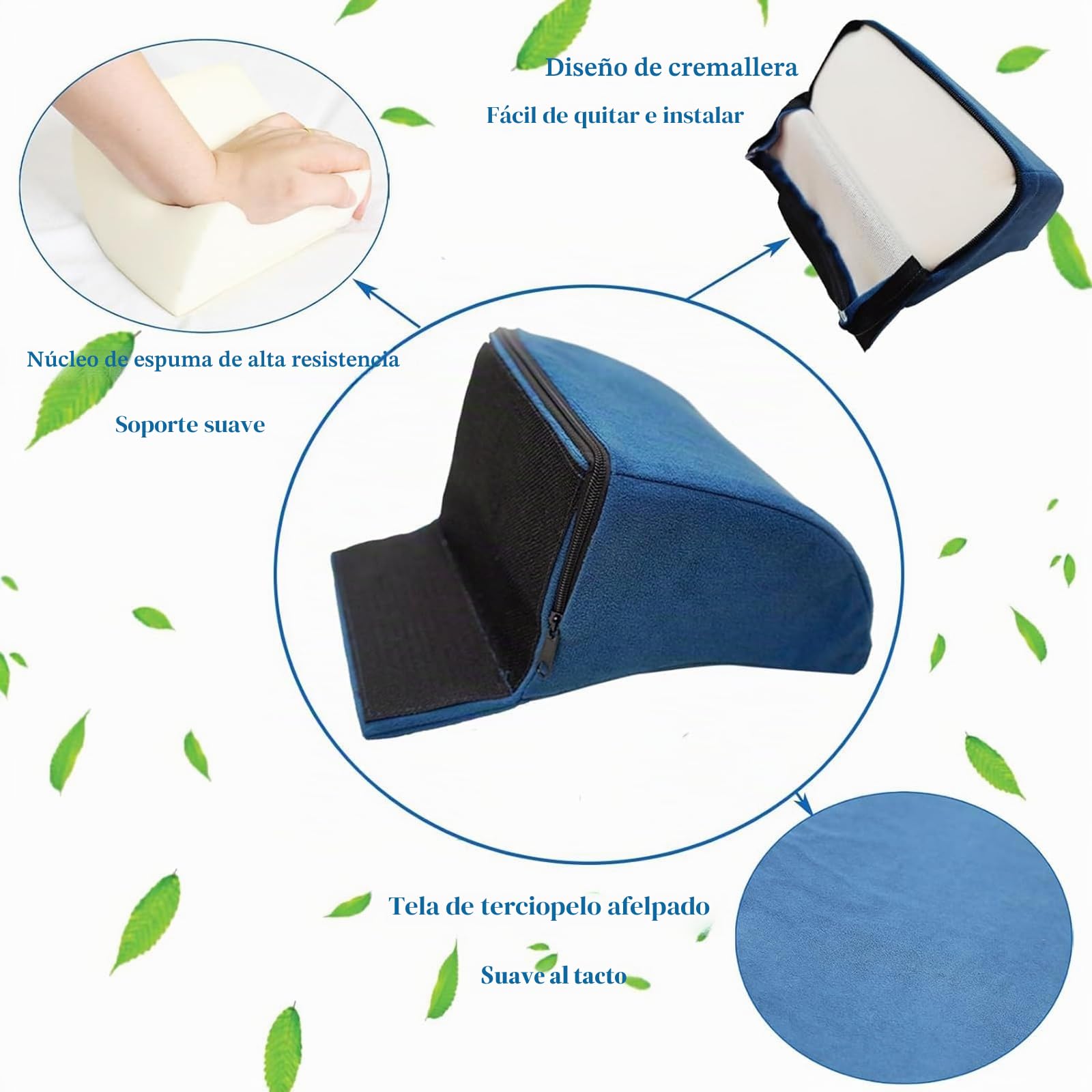 CUSMA Cojín De Soporte Lateral para Silla De Ruedas, Cojín De Respaldo para Posicionamiento En Silla De Ruedas, Cojín De Cuña De Espuma Lateral para Personas Mayores