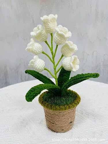 MISS LI GARDEN Forever Flower Edición especial, Lily of The Valley, base negra, regalo elegante para novia, esposa, mamá, mujer, encantado,