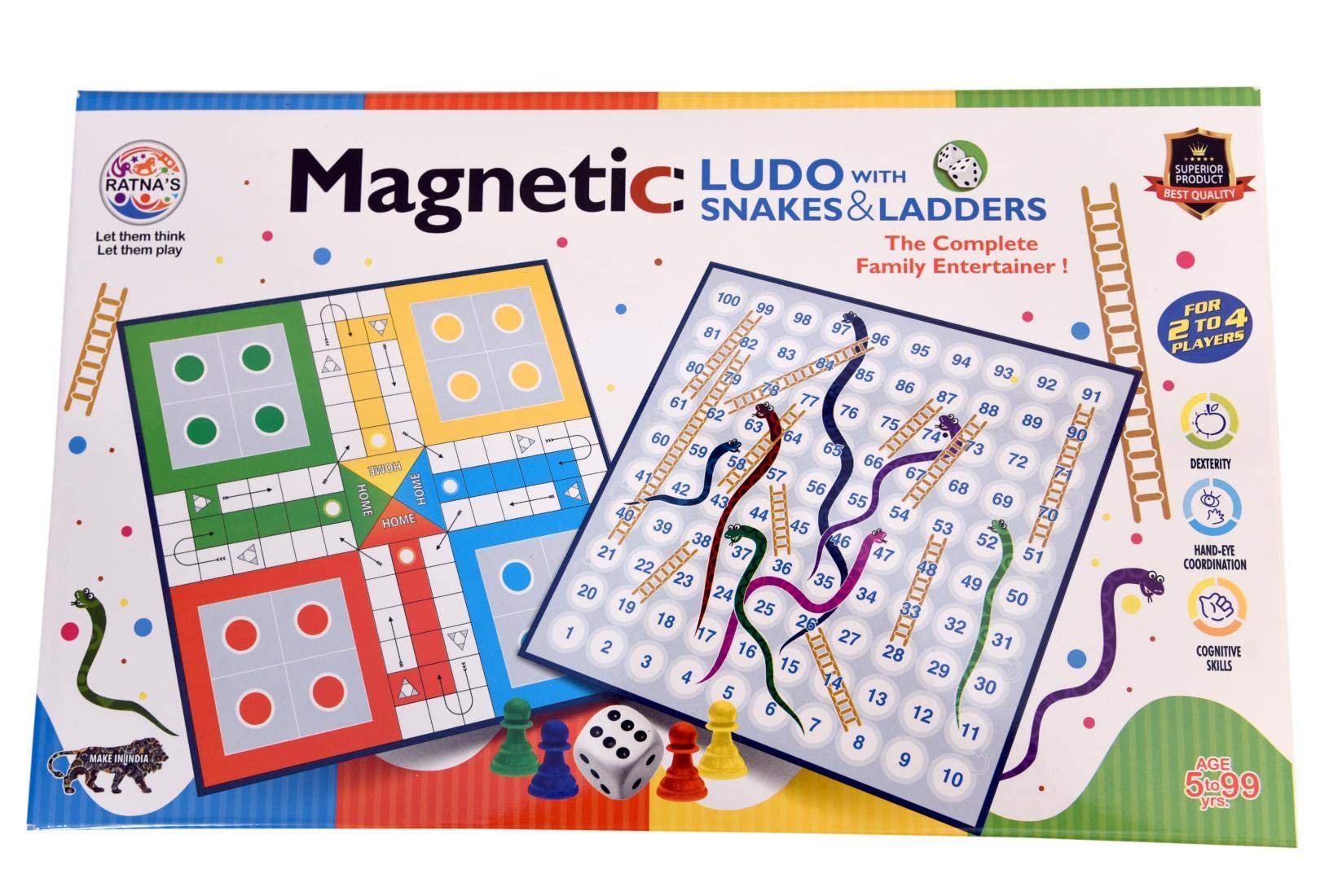 Buy VARIYA ENTERPRISE Snakes and Ladders with Ludo Game for