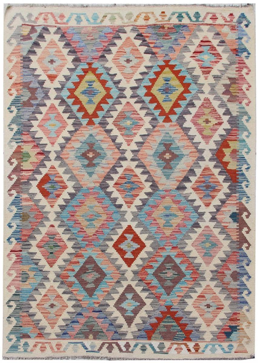 Tapis Kelim Afghan en laine pour sol froid, isolation orientale unique