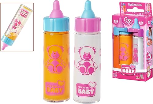 Miniatura 6 de Simba Sleep New Born Baby 105560011 - Botella mágica con contenido desaparecido, 1 x leche y 1 jugo de 4.7 in