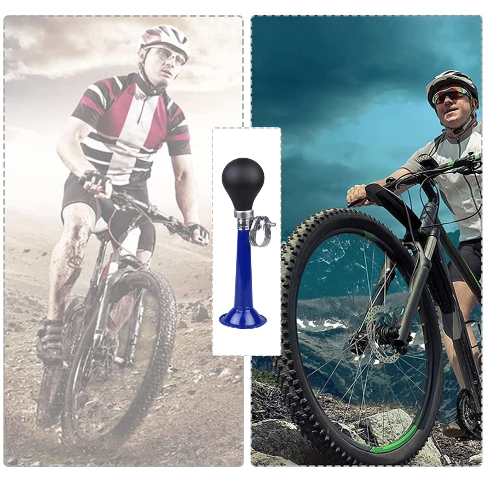 4 Clacson Ad Aria Per Bicicletta - Morsetto Regolabile Per MTB, Bambini E Veicoli Ricreativi - Foto 9