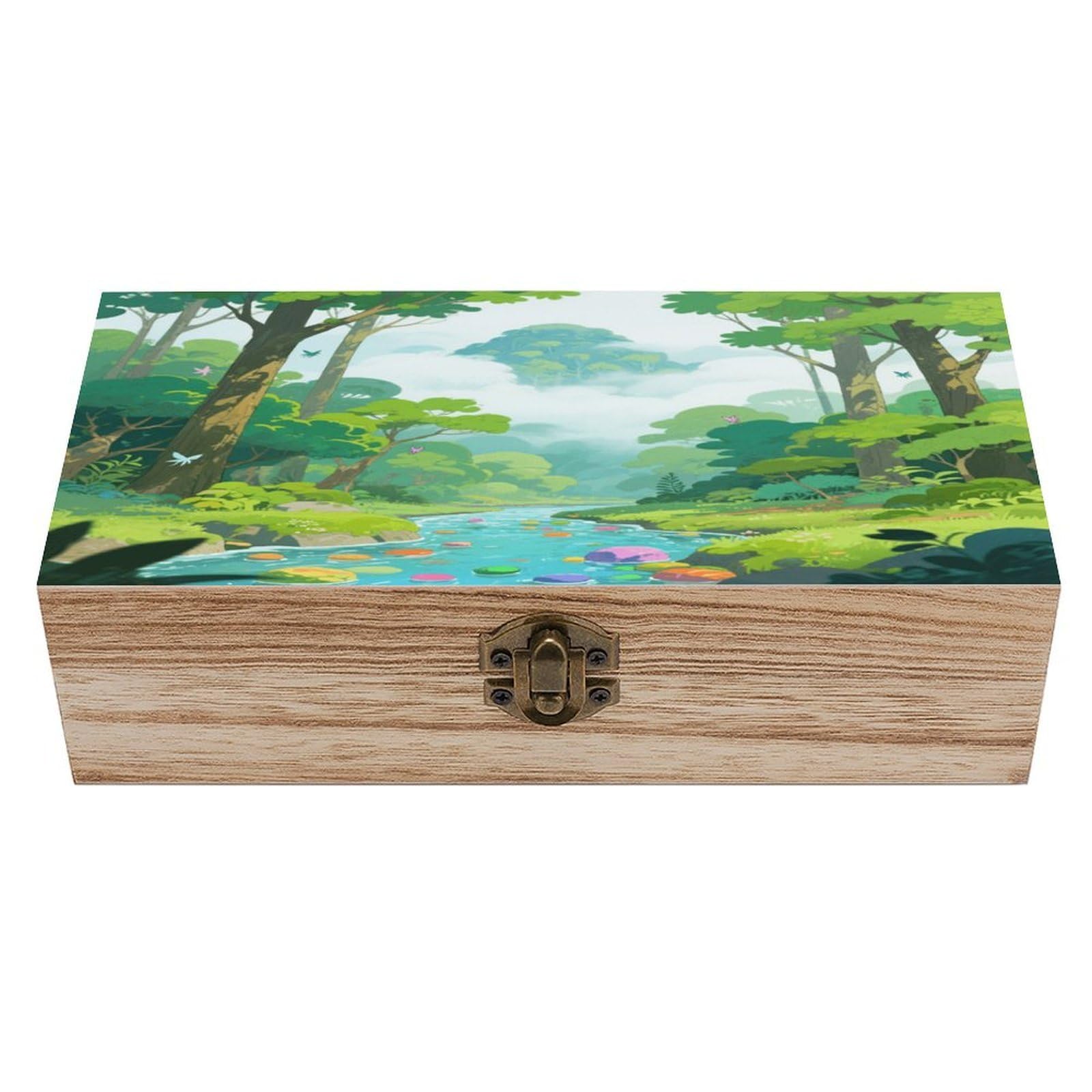 Anceky As Pic Wooden Jewelry Box Keepsake Storage Organizer Cloud Handmade Wooden Box For Storing Jewelry Coins Tartot Cards Small Treasures