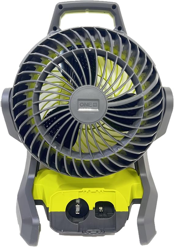 Ryobi 18-Volt ONE+ Hybrid Portable Fan with 2.0 Ah Lithium-Ion Battery and Dual Chemistry Charger | This is Not a Misting Fan