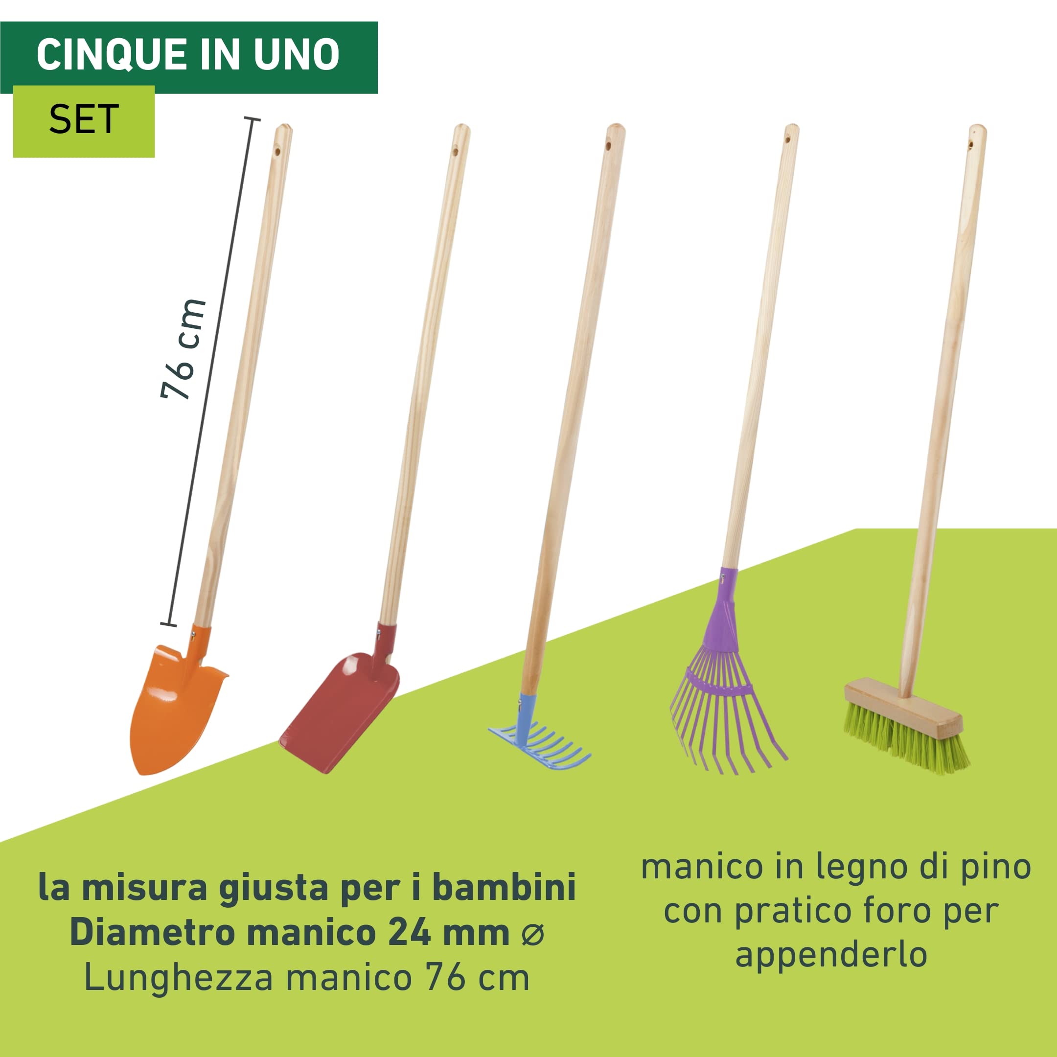 Windhager - Set Attrezzi per Bambini, Metallo, Multicolore