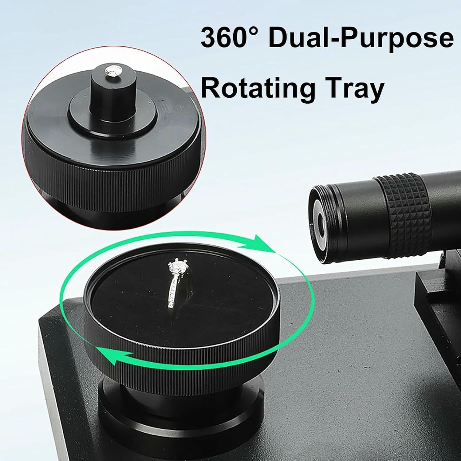 Rotatable Display Diamond Girdle Viewer, Digital Microscope can be 100X Zoom, for Diamond Authentication