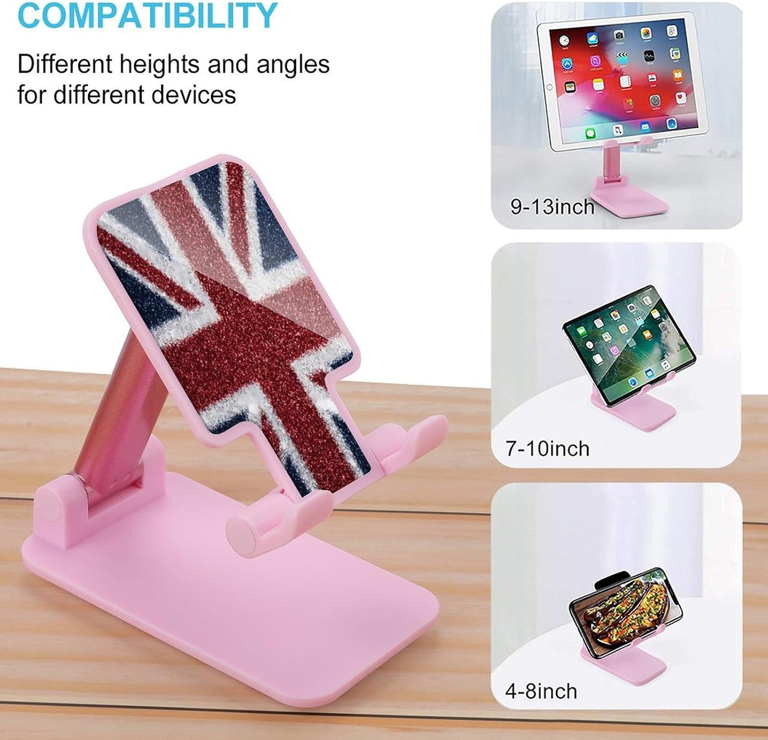 Union Jack UK Flag Novelty Cell Phone Stand Lightweight Phones Holder image 3
