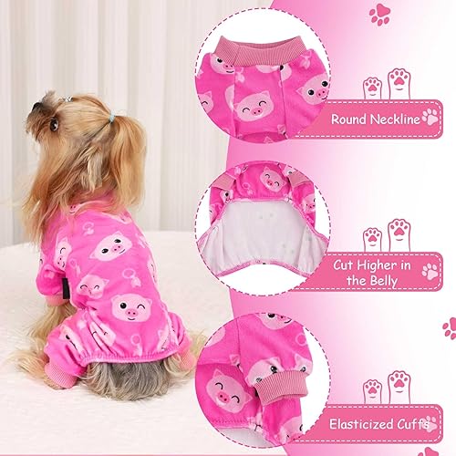 Miniatura 10 de Pijamas para perros pequeños, bloque de color, suéter de otoño e invierno para perro, ropa cálida y suave y elástica para cachorros, suéter de