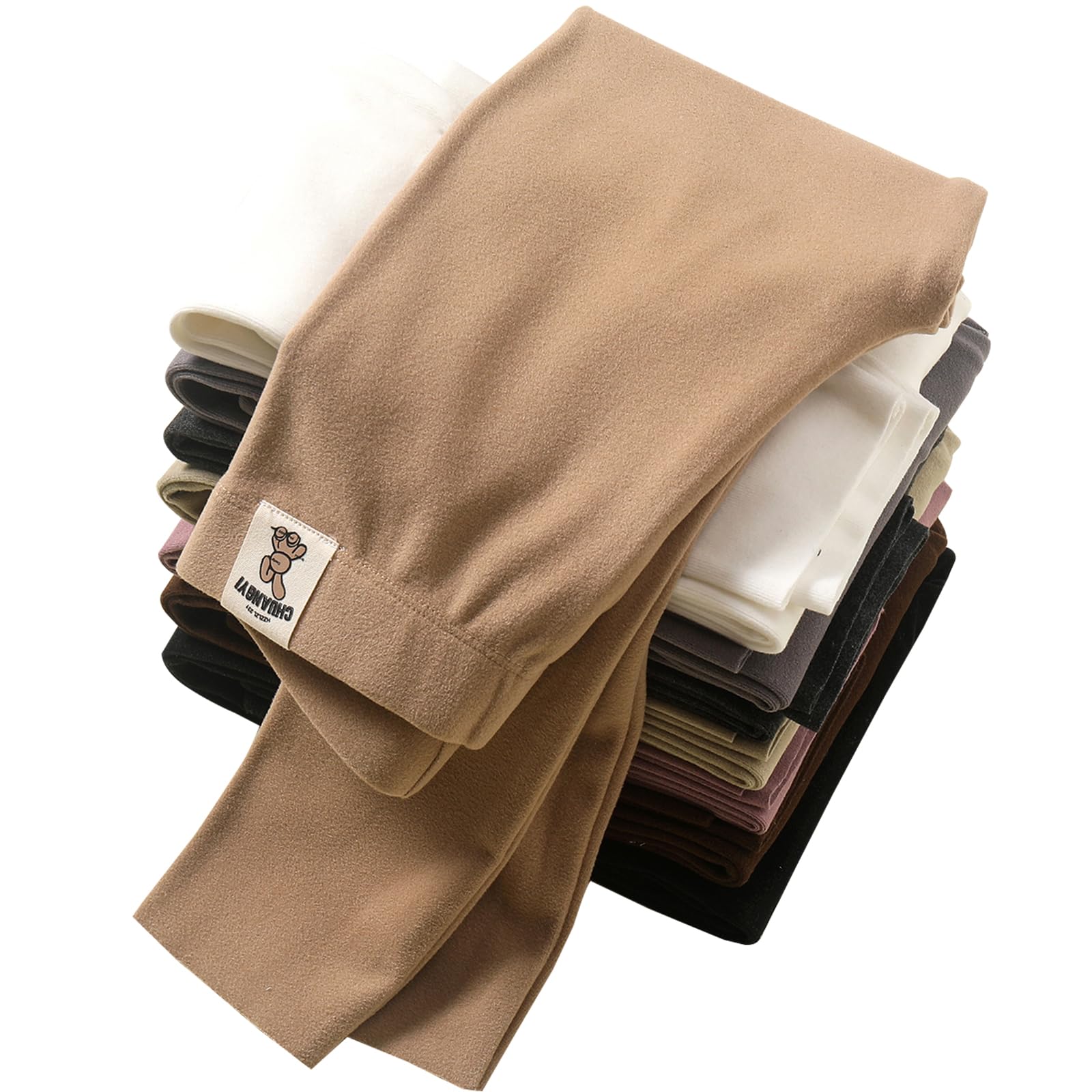 Chicduo 8er-Pack Mädchen-Leggings, Yogahosen für Mädchen, volle Länge, dehnbare Hosen, Kleinkinder, Kinder, solide Basic-Leggings