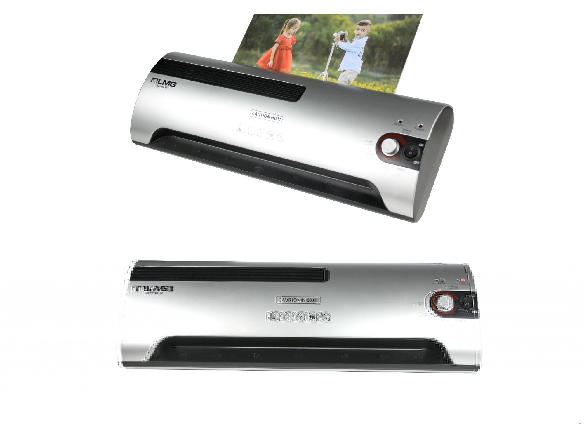 LMG DWL-2AF Laminator | High-Quality A2 Laminator for Office Use | Short Warm-up Time | Cold Lamination Possible | with LED Display | 2 Roll Heating System |