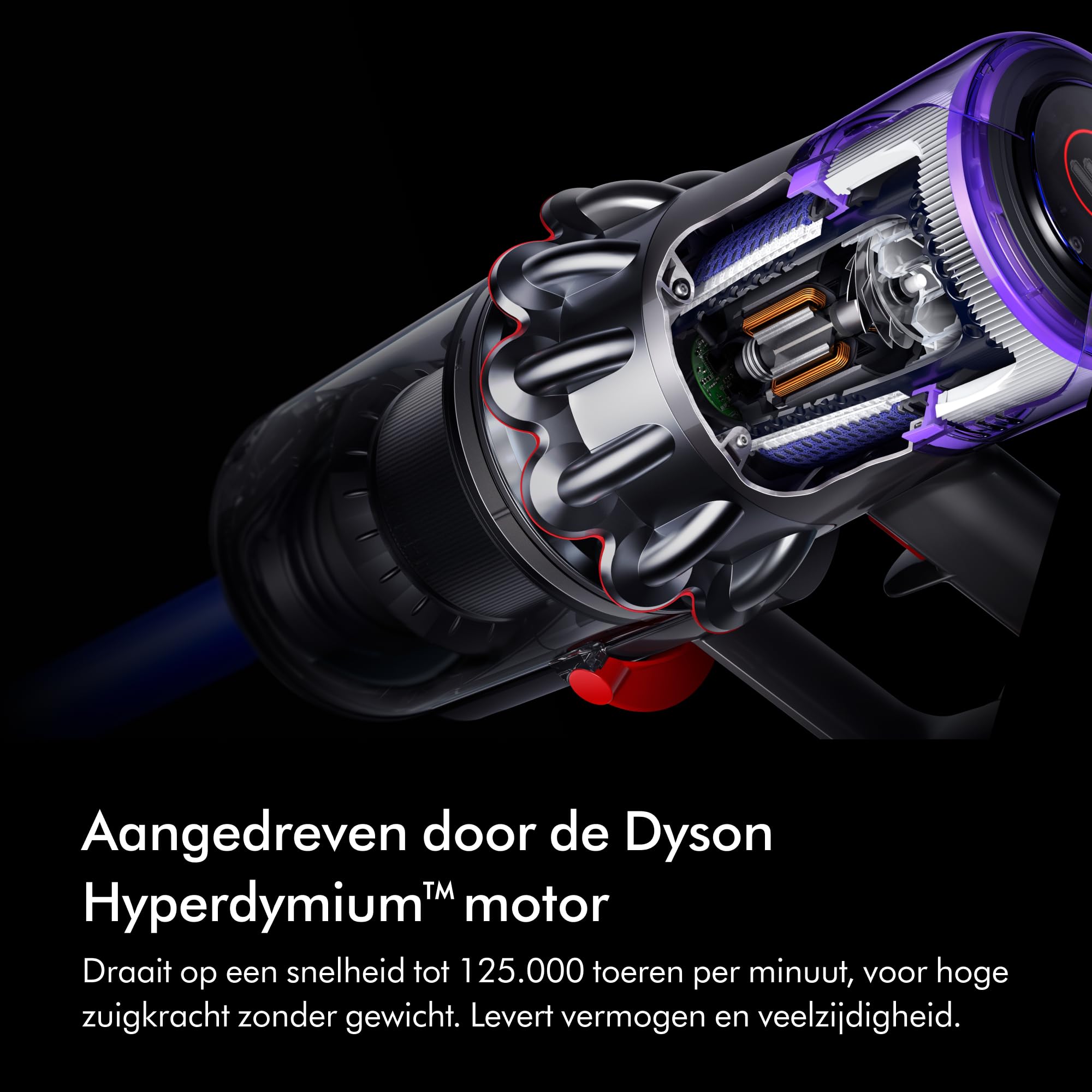 Dyson V11 Fluffy Cordless Stick Vacuum Cleaner (Nickel/Red