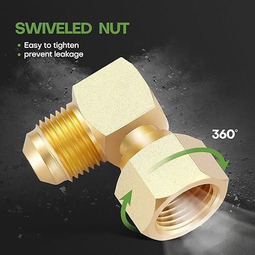 Miniatura 4 de Litorange 1 conector de codo de 90 para calentadores olímpicos de baja presión a gas de repuesto para Camco 57633, para parrilla de barbacoa,