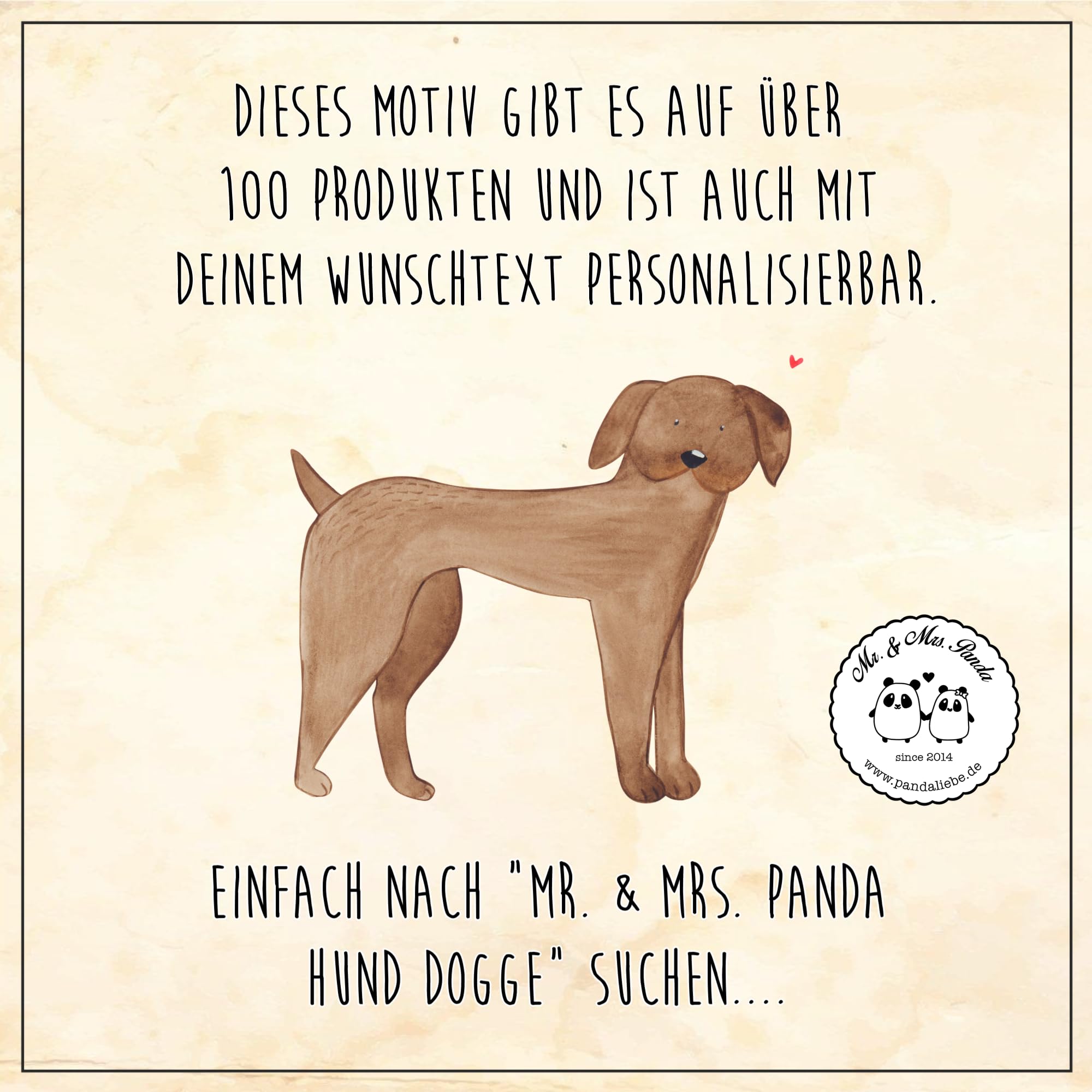 Mr. & Mrs. Panda Postkarte „Scheiß Auf Den Prinzen – Ich Nehme Den Hund!“ – Lustige Grußkarte Für Hundeliebhaber | 15x10 Cm, Blanko Rückseite