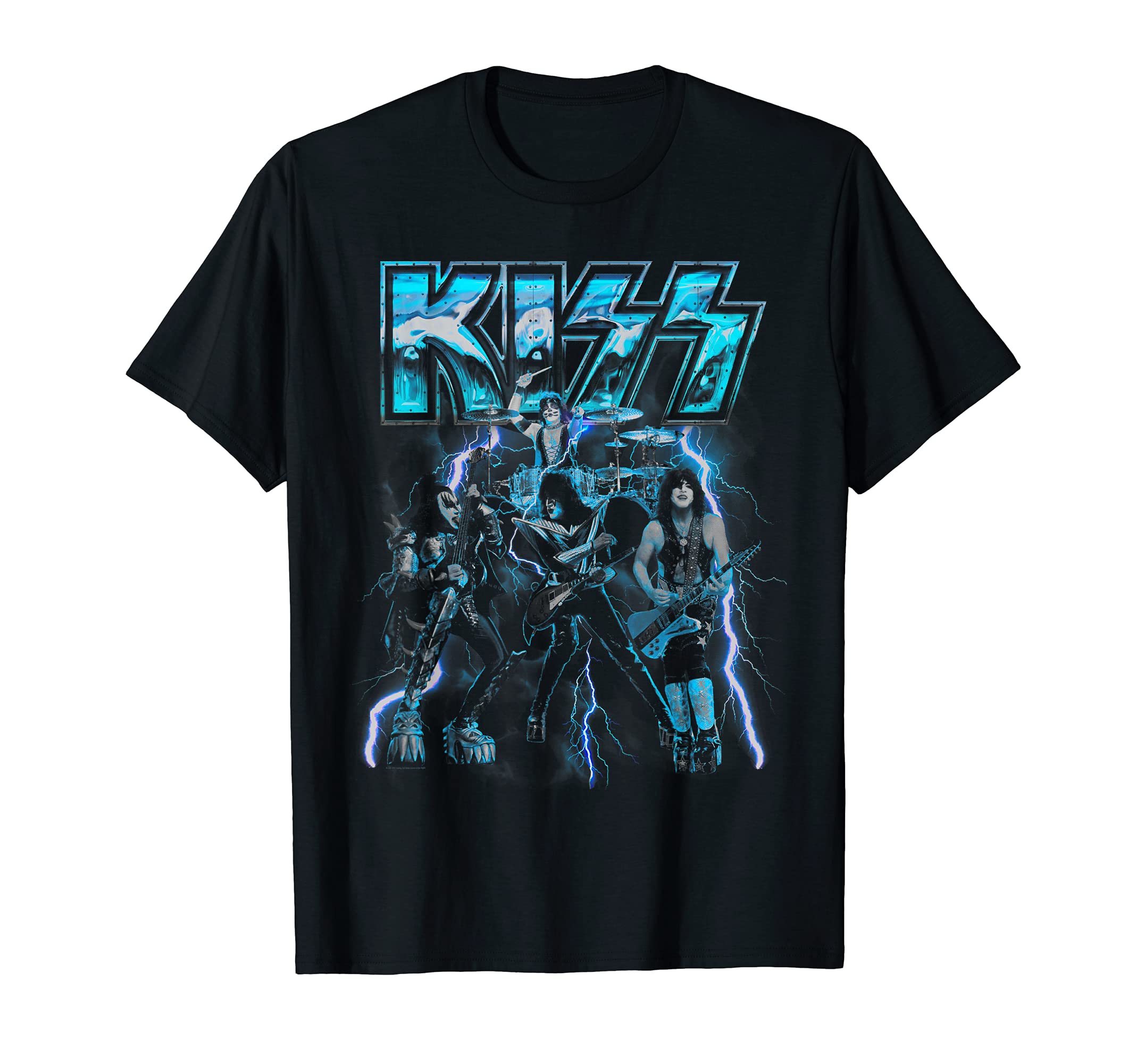 KISSBlue Lightning T-ShirtOEKO-TEX STANDARD 100