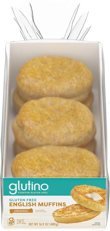Glutino Gluten Free English Muffins, Original, 16.9 oz (frozen)