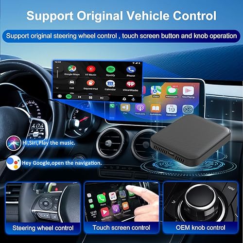 Miniatura 5 de Adaptador automático inalámbrico de CarPlay Android para coches CarPlay con cable de fábrica, la caja mágica viene con