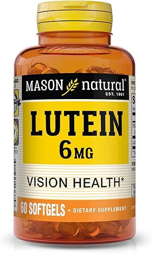 Miniatura 1 de Mason Natural Luteína 6 mg con vitamina E - Visión saludable y función ocular, apoya la salud ocular Contiene 60 cápsulas blandas