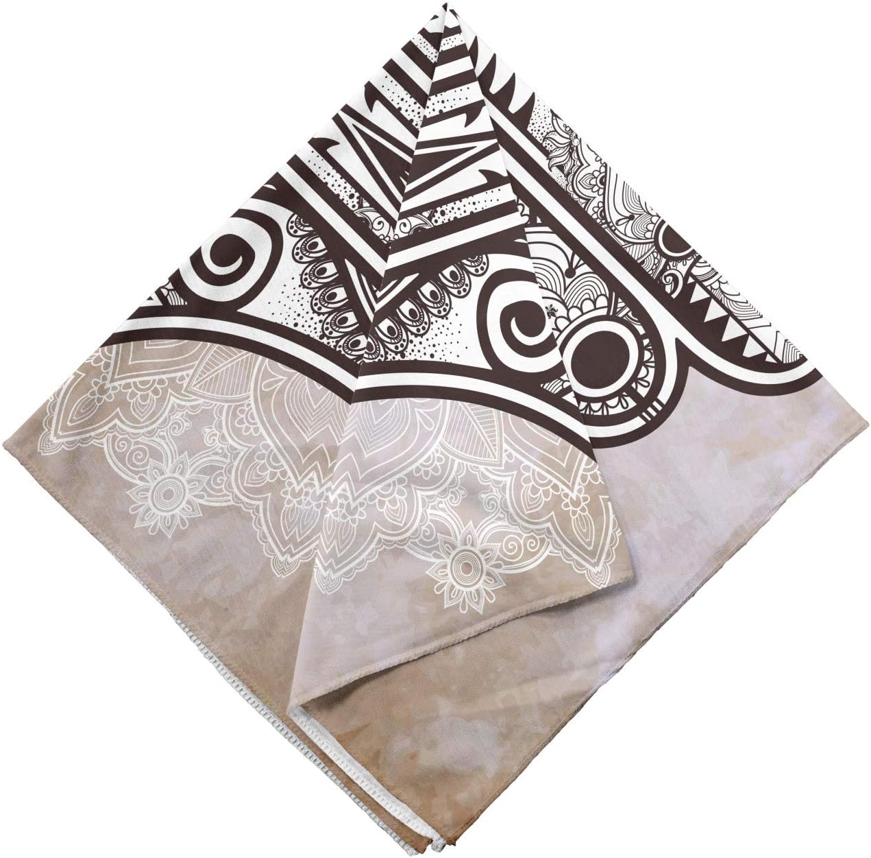 Ambesonne Unisex Bandana Brown Cinnamon 1