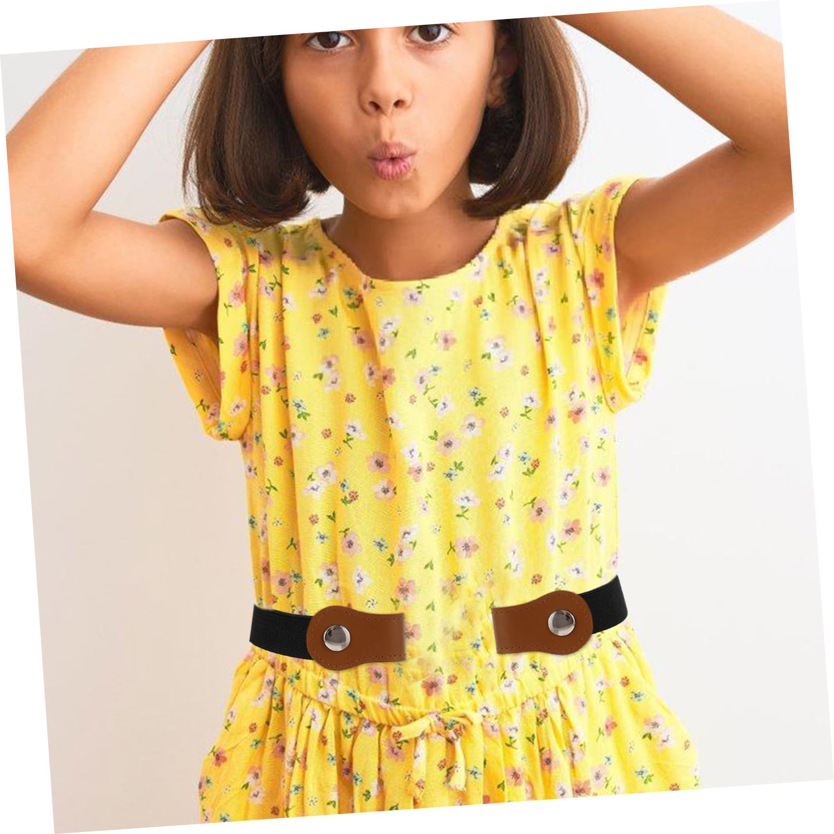 LIFKOME cinturon infantil cinturones de niños para niñas cinturón elástico para os Cinturón elástico o para jeans os para vestidos de as PU