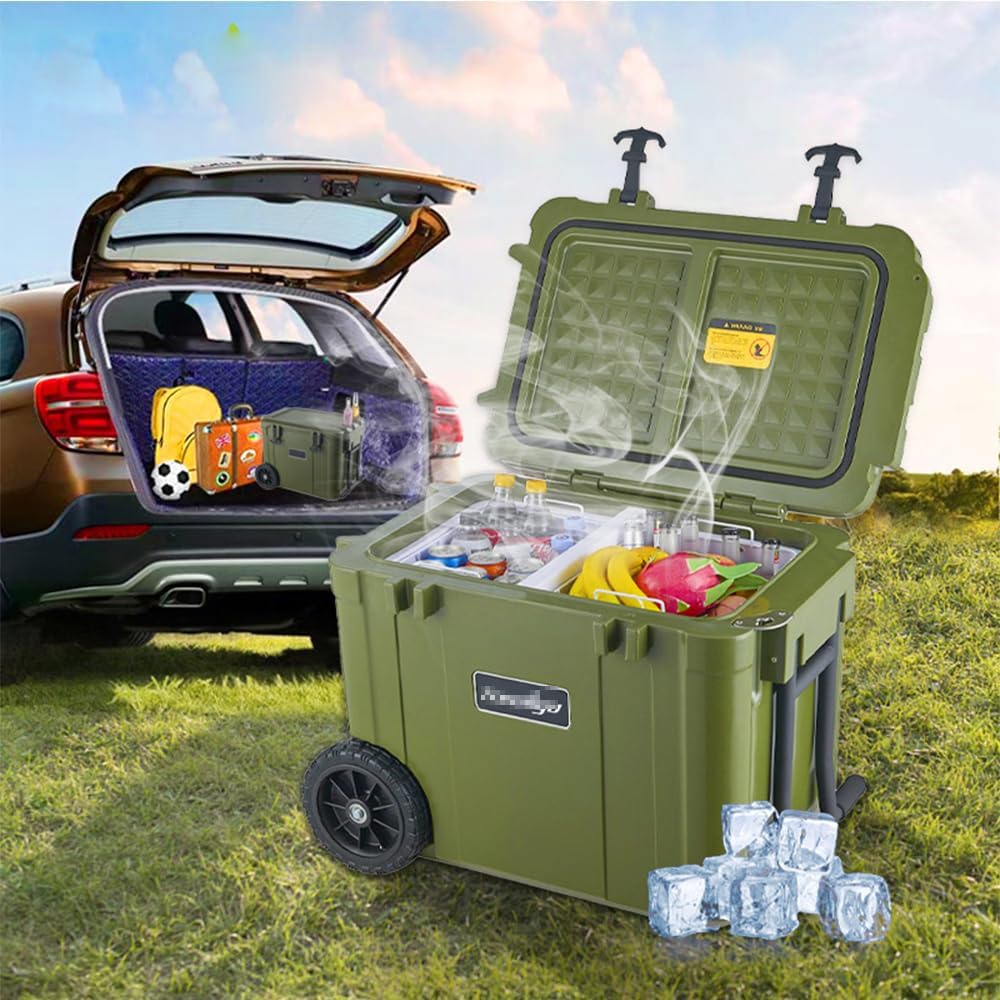 Outdoor Camping Refrigerator 12V24v Car Dual-Purpose Refrigeration and Freezer Large Capacity Car Refrigerator,55l