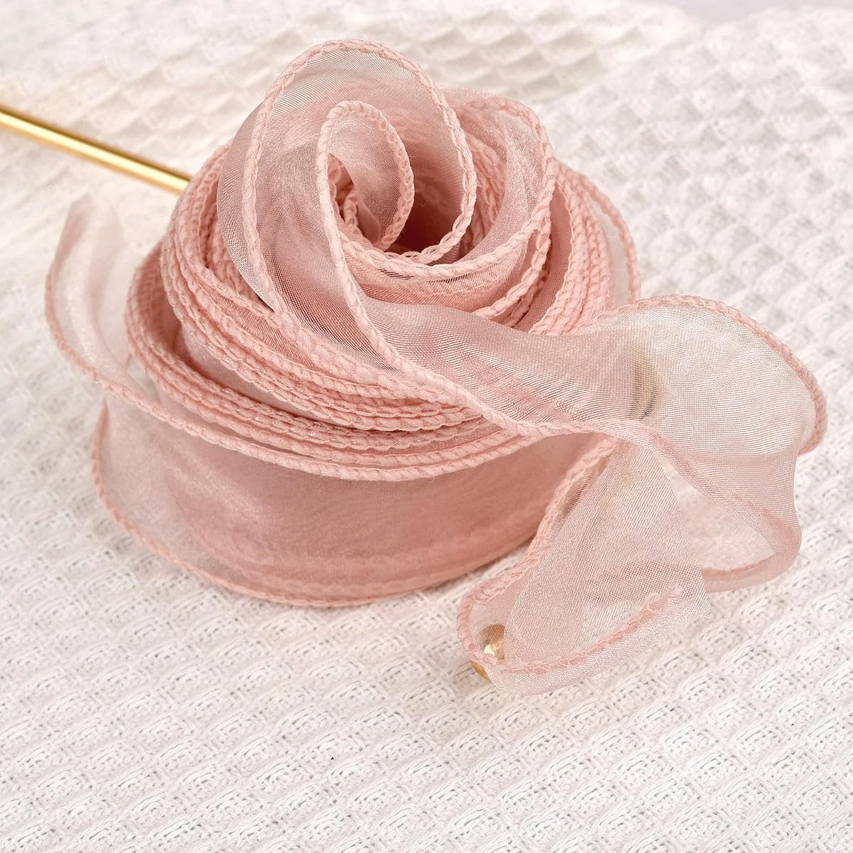 VICIYOO 4cm Fishtail Organza Yarn Ribbon Wave Edge Lace DIY Bouquet Packaging Bow Wedding Decoration Sewing Fabric Decor