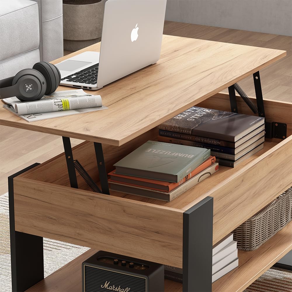 Vicco Tavolino Lifto, Rovere/antracite, 92 x 51 cm