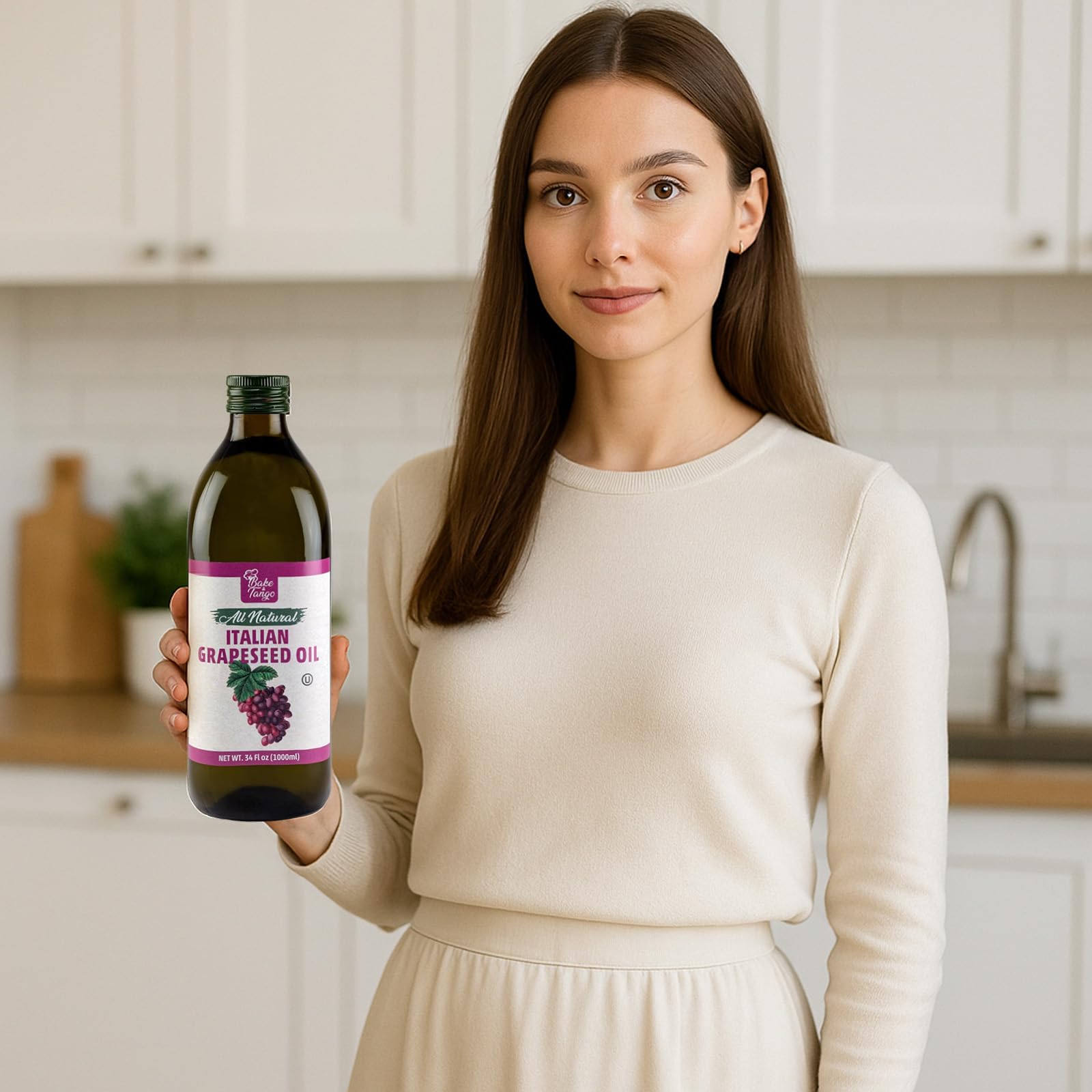 Bake And Tango - Premium Spanish Grape Seed Oil, 33.8 Fl Oz detail 1