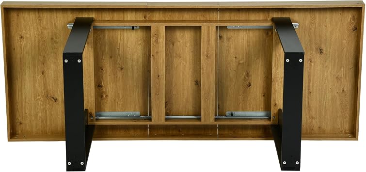 Extendable Dining Table 160-200cm,Large Extending Table 4-8 Seater