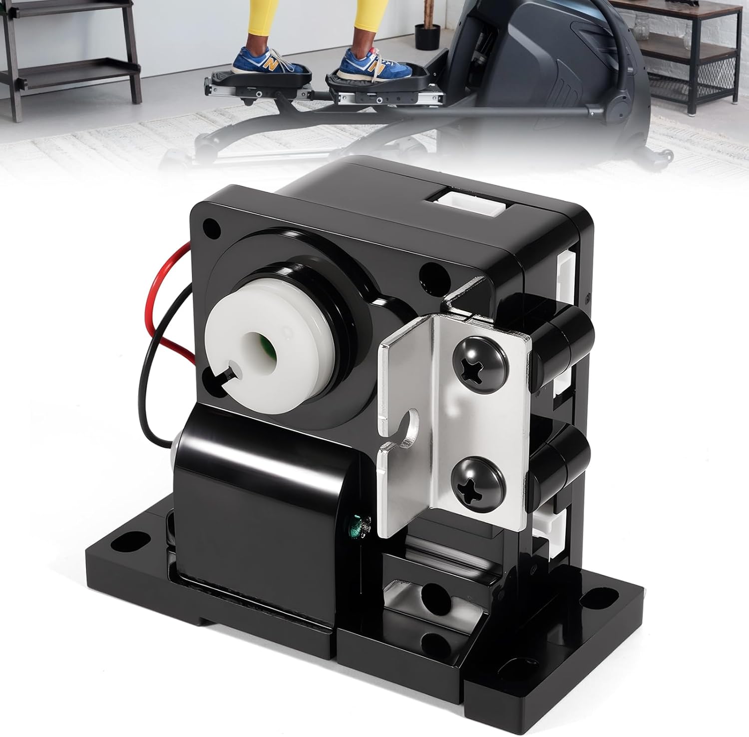 YJ-9900 Elliptical Resistance Tension Motor Puller 6V Compatible with Sole/Fuel/Spirit/Xterra/Esprit Brake Tensioner Indoor Cycles Elliptical Bike Tensioner