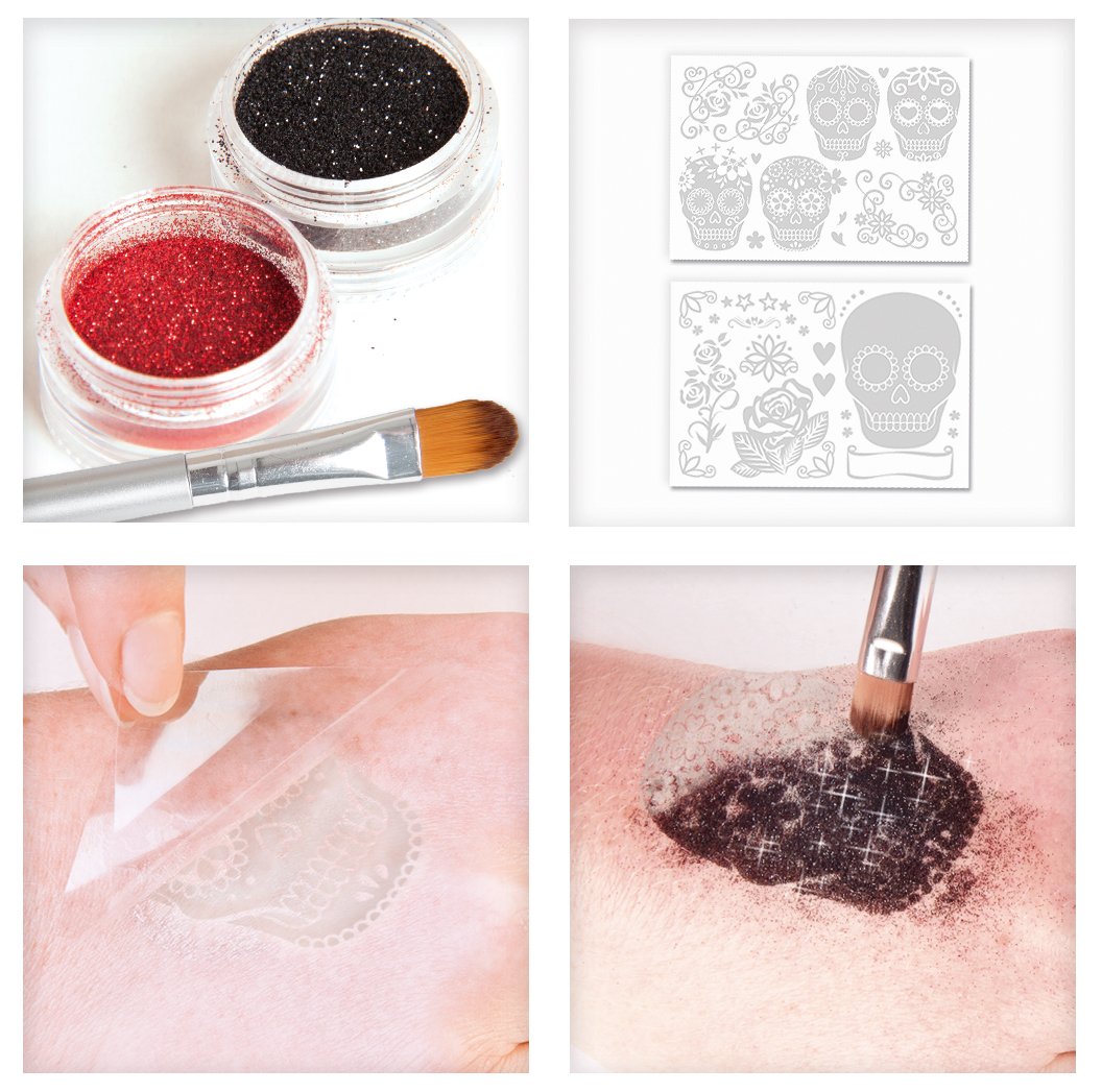 GLITZA FASHION Starter Set Ethnic – Glitzer-Tattoos & Glitter Für Skin & Style | Bastelspaß Ab 6 Jahren