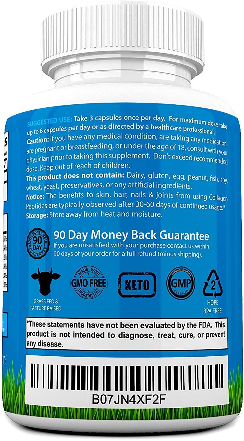 Root Vitality Collagen Peptides Capsules - 180 Count — Amazon image 5