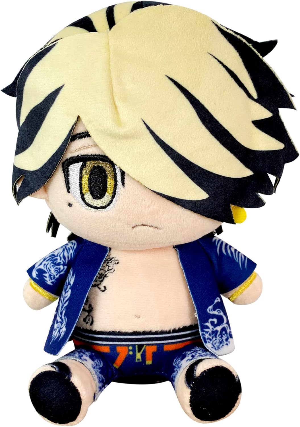 Great Eastern Entertainment Tokyo Revengers - Hanemiya Kazutora Sitting Pose Plush 7" H