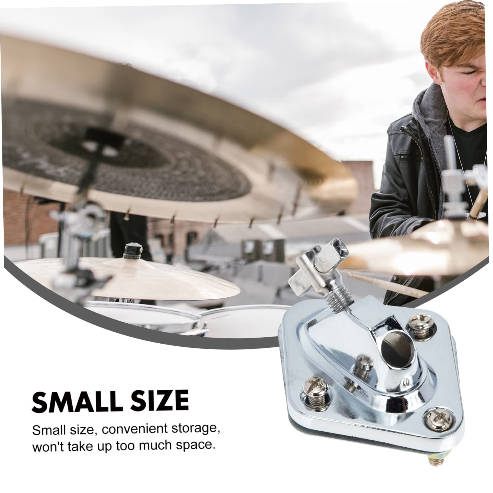 ifundom Bass Drum Stand Alloy Bass Drum Leg Base Replacement for Bass Drum Feet