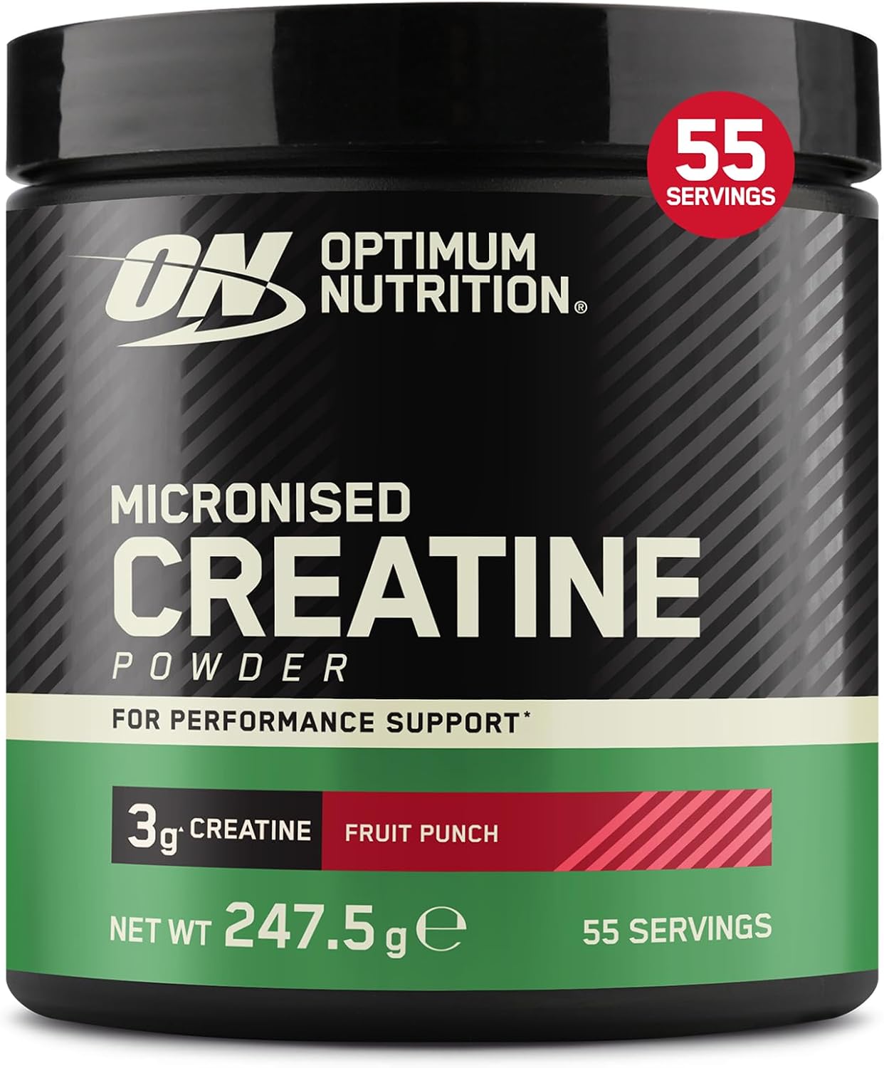 Optimum Nutrition Micronised Creatine Monohydrate Powder, 247.5g