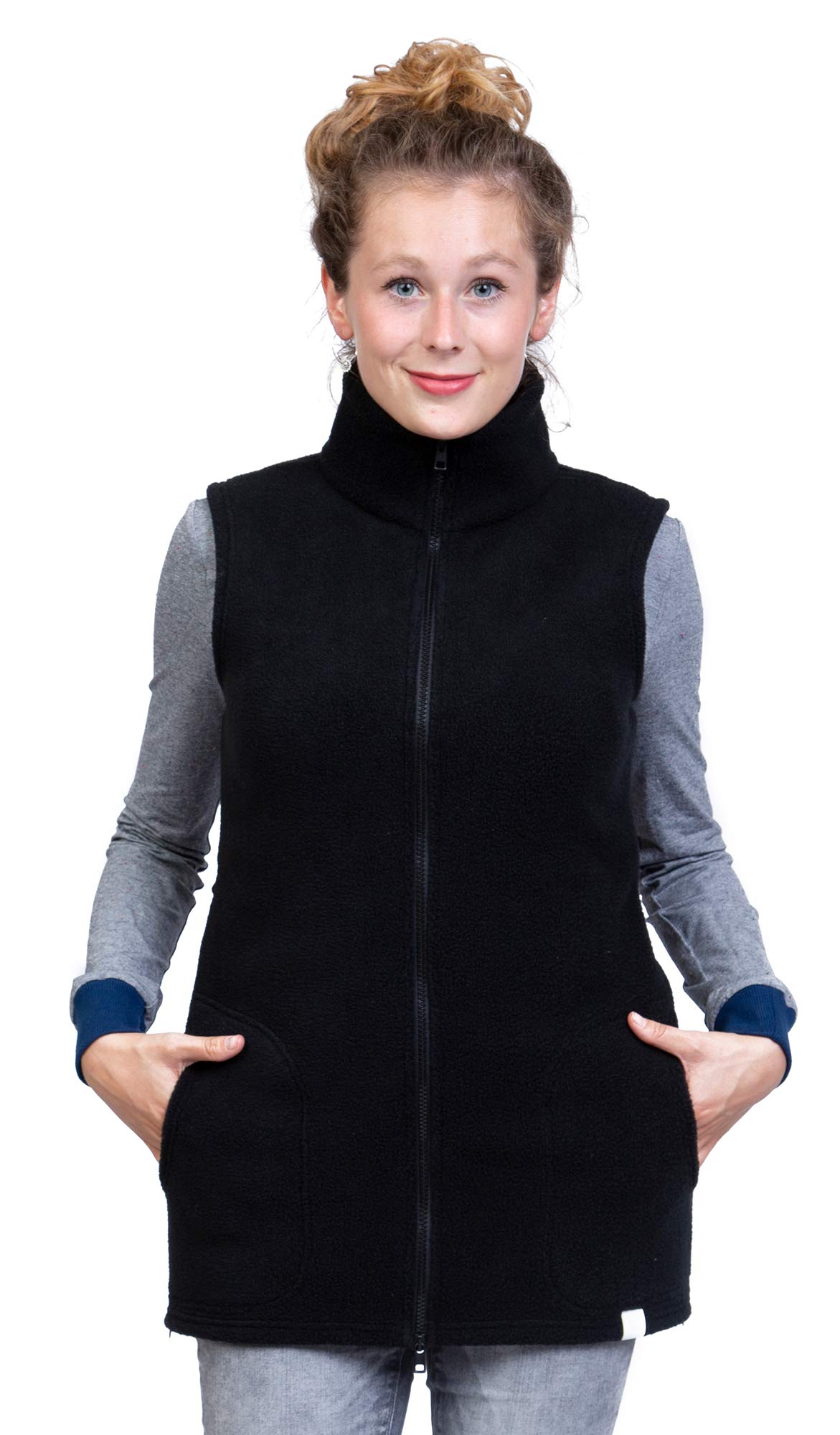 Viva la Mama - Gilet de portage 3 en 1 en polaire - Gilet d'hiver supplémentaire pour vestes de portage - RERIK