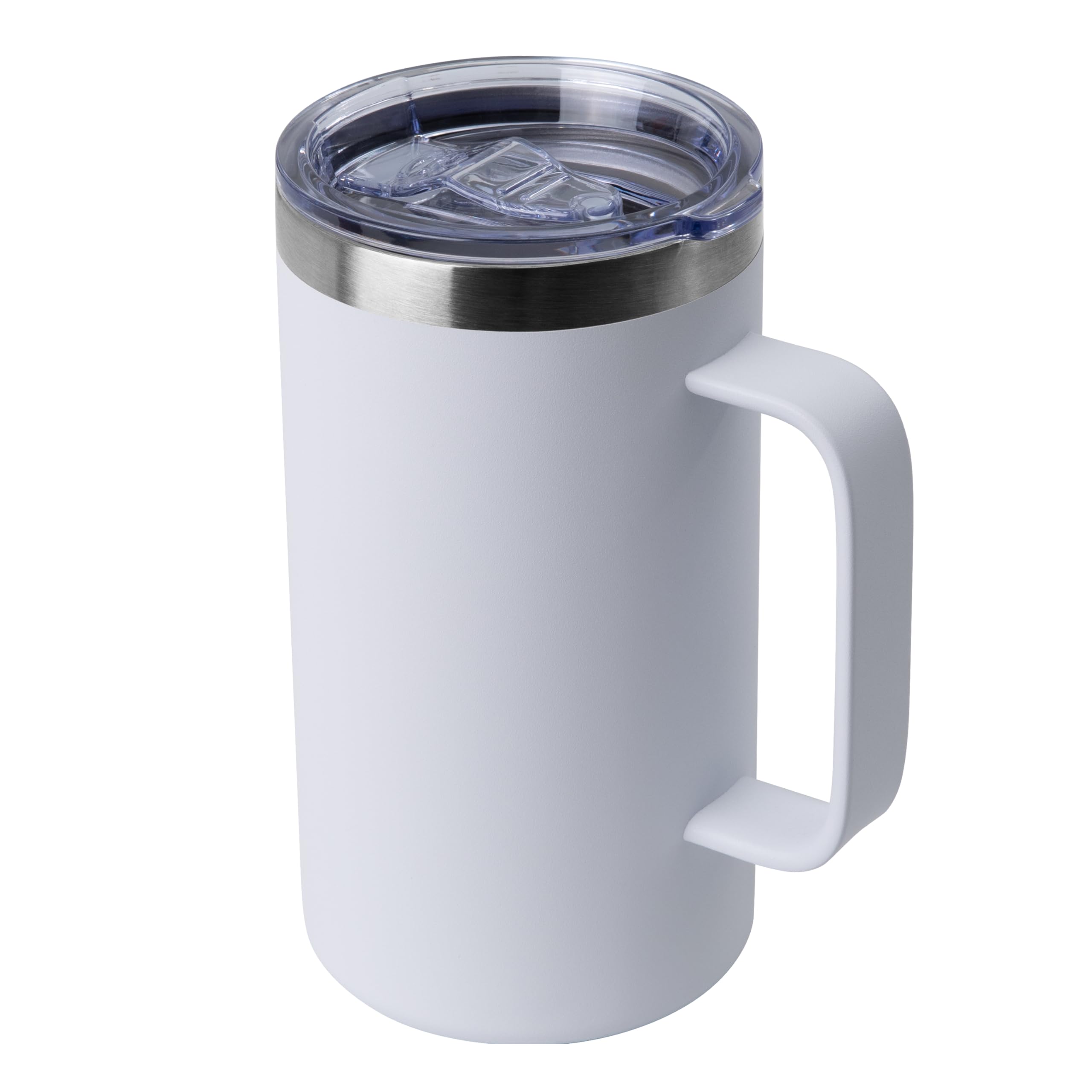 Amazon.com: DOMICARE 24oz Mug with Handle and Lid, Stainless Steel