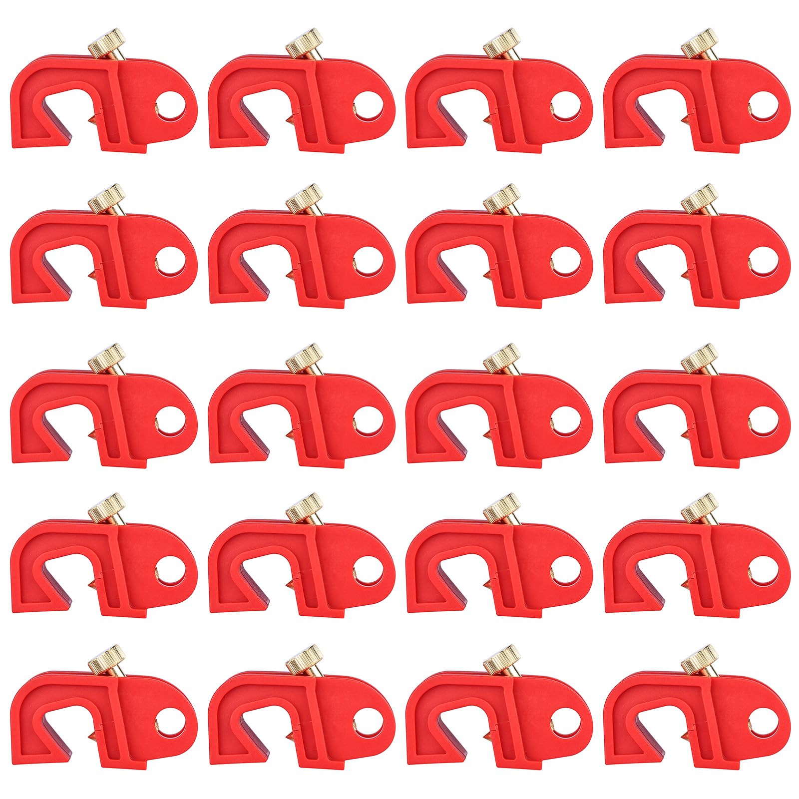 RealPlus Circuit Breaker Lockout Device, 20pcs Universal Single and Multi Pole Breakers Lockout