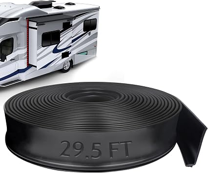 1-1/2" 29.5 FT Clip-On RV Slide Out Seal Replacement for R854056 | Rubber Material/Wear-Resistant/Noise Reduction/Thickened Design/Suitable for RVs, Camper